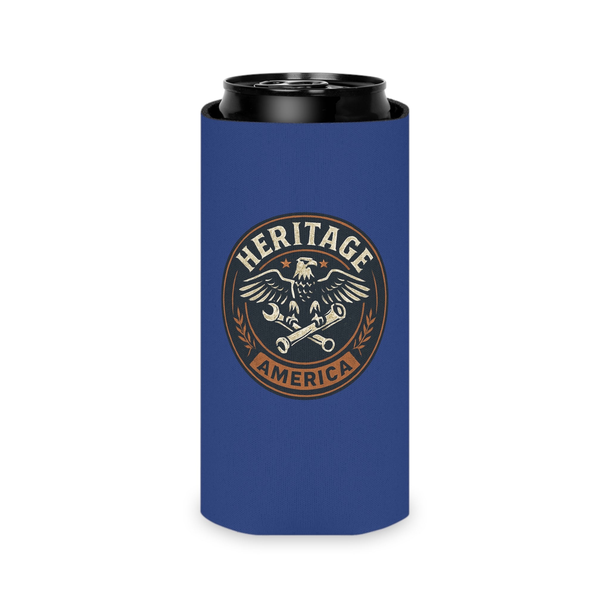 Garage Eagle Can Cooler - Blue