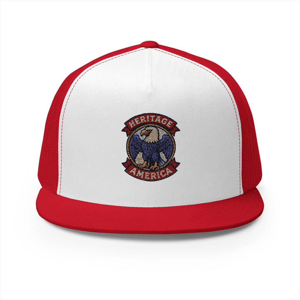 Vintage Bald Eagle Logo Trucker Caps