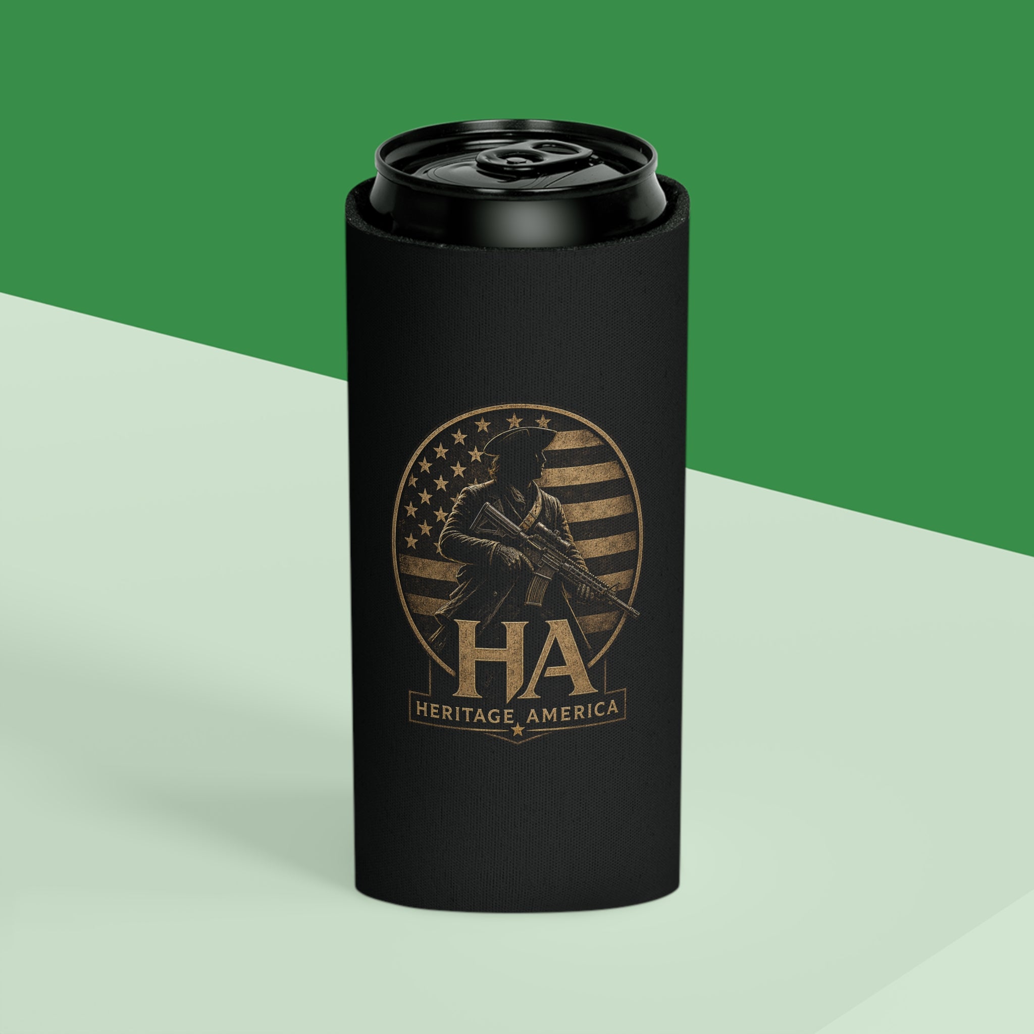 Heritage America Minute Man Can Cooler | Patriotic