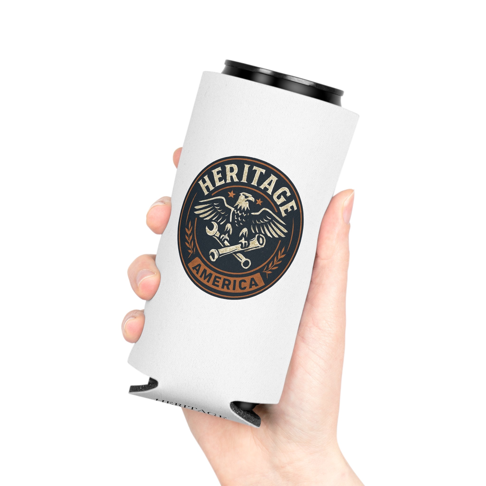 Garage Eagle Can Cooler - White
