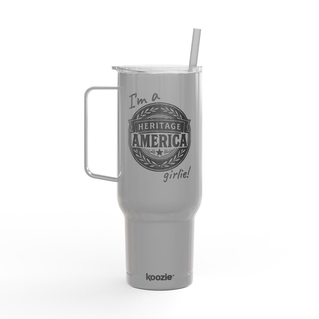 Heritage America girlie Mug | 40oz Insulated Engraved Tumbler with Lid