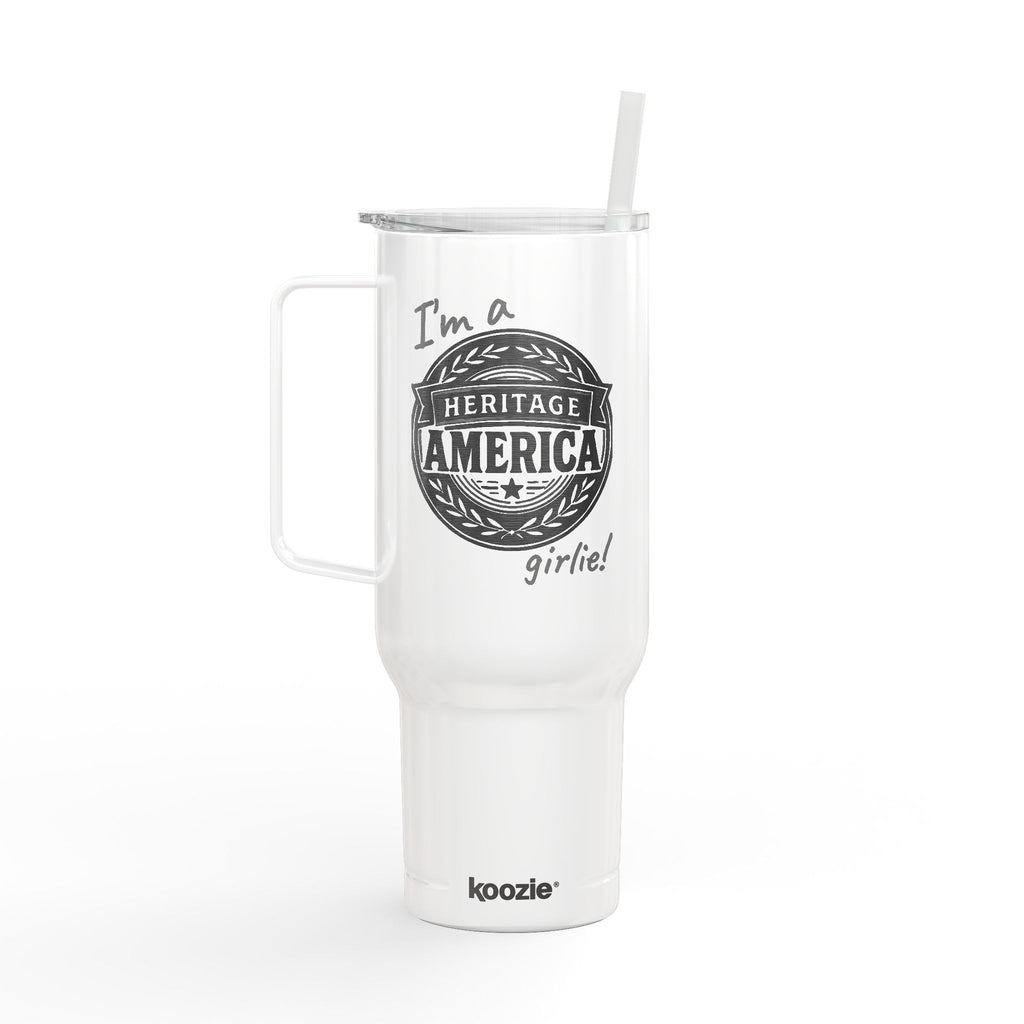 Heritage America girlie Mug | 40oz Insulated Engraved Tumbler with Lid