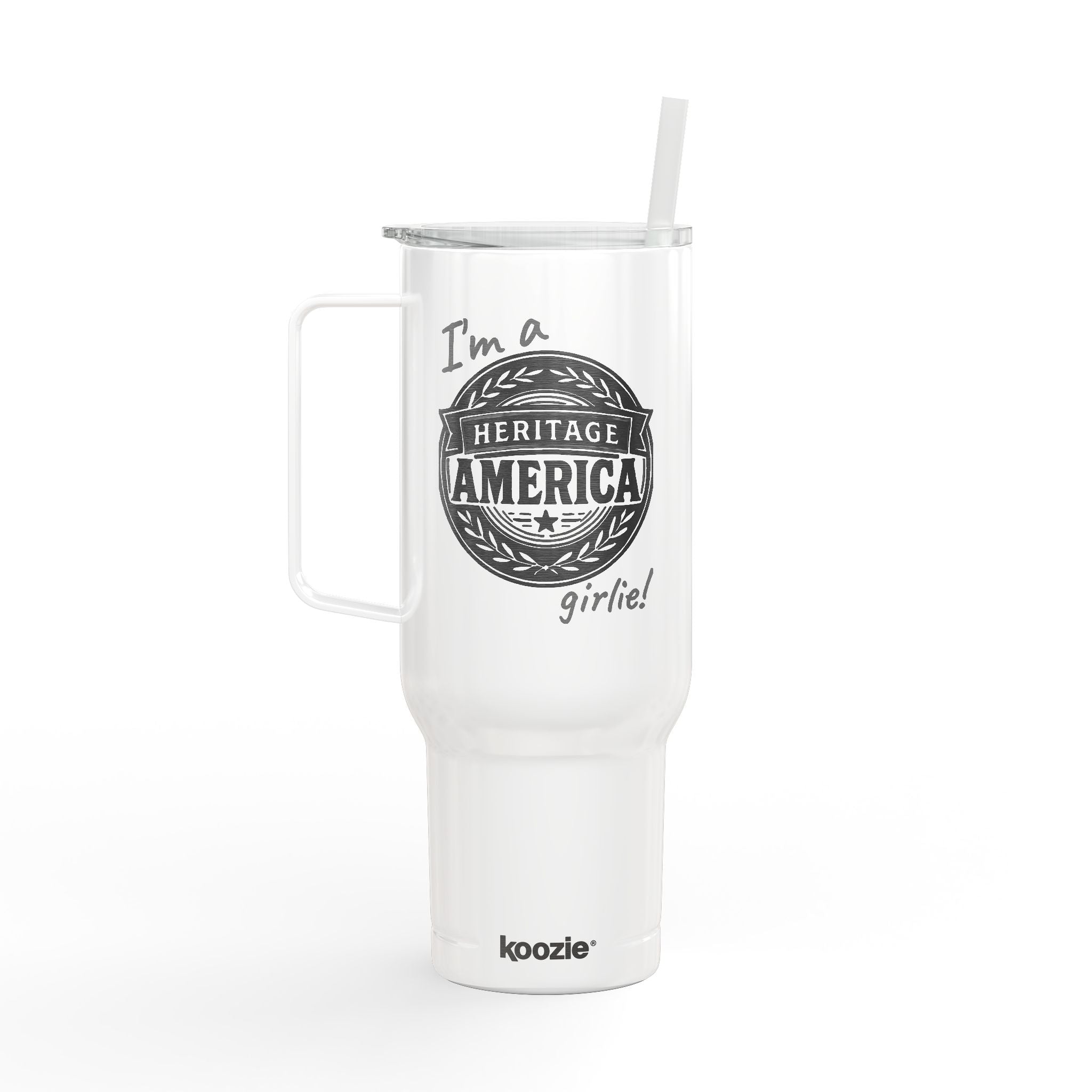 Heritage America girlie Mug | 40oz Insulated Engraved Tumbler with Lid
