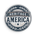 Heritage America Logo Button Magnet, Round (1 & 10 pcs)
