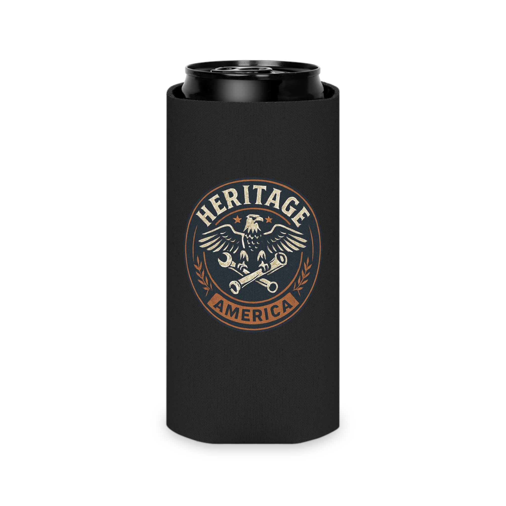 Garage Eagle Can Cooler - Black