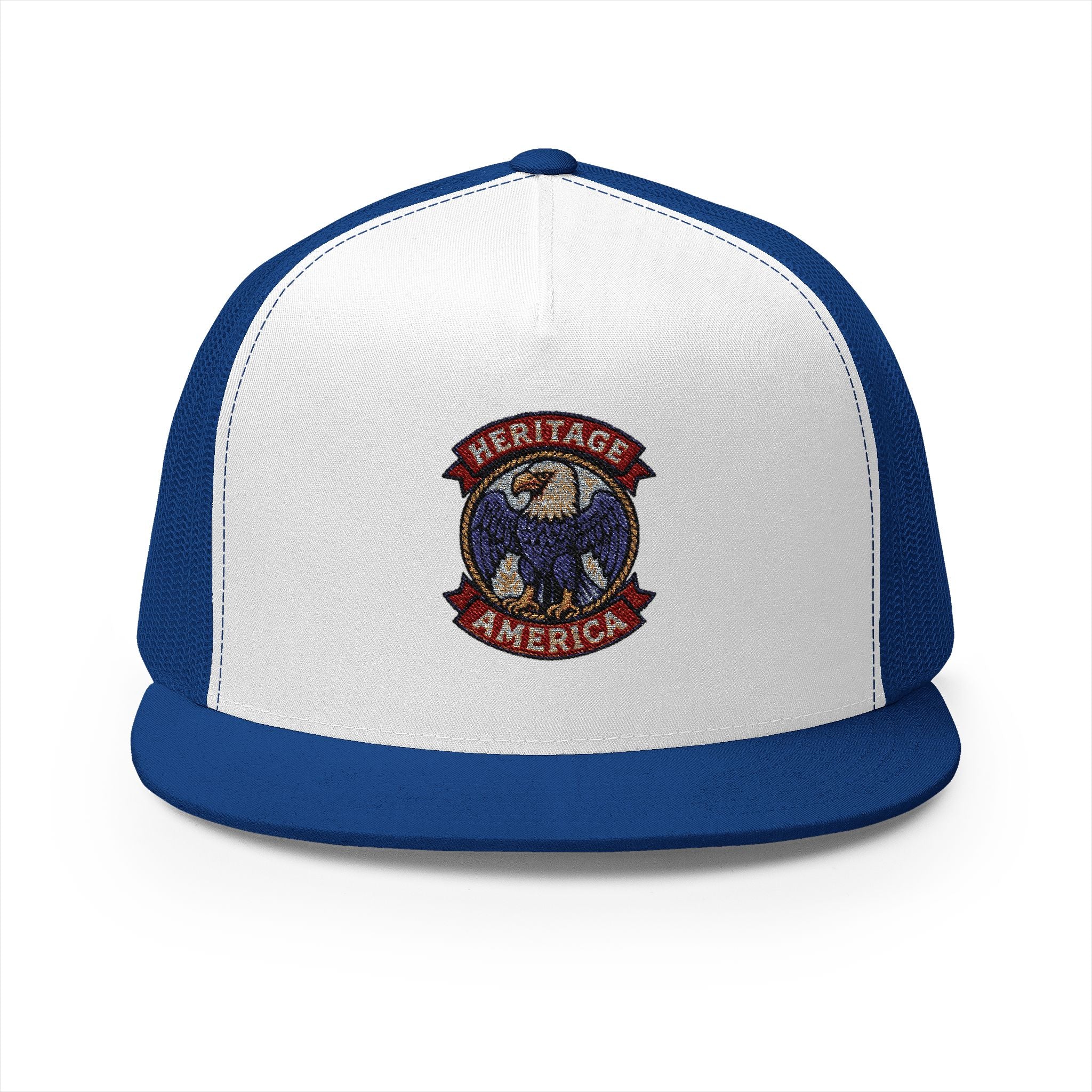 Vintage Bald Eagle Logo Trucker Caps
