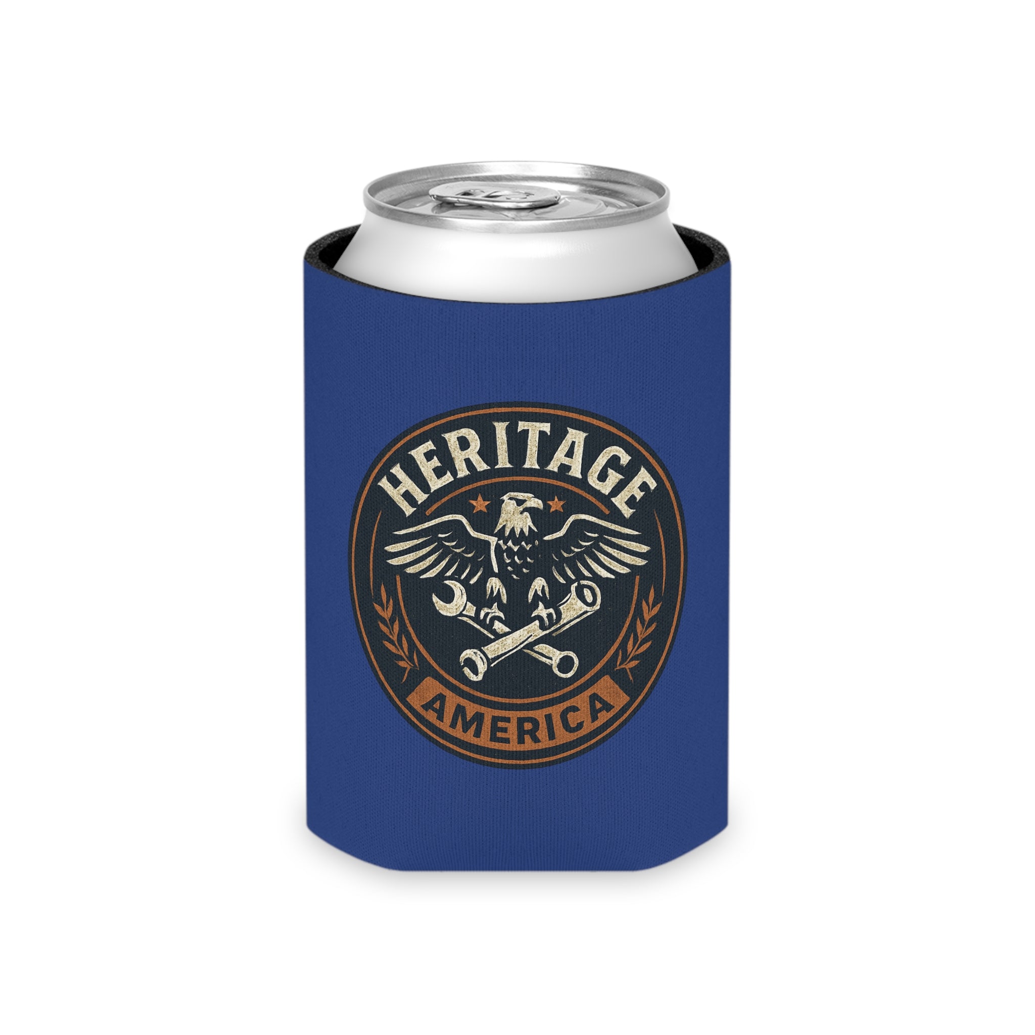 Garage Eagle Can Cooler - Blue