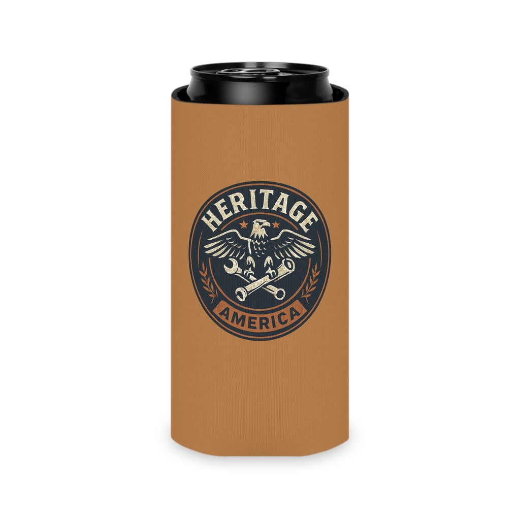 Garage Eagle Can Cooler - Light Brown