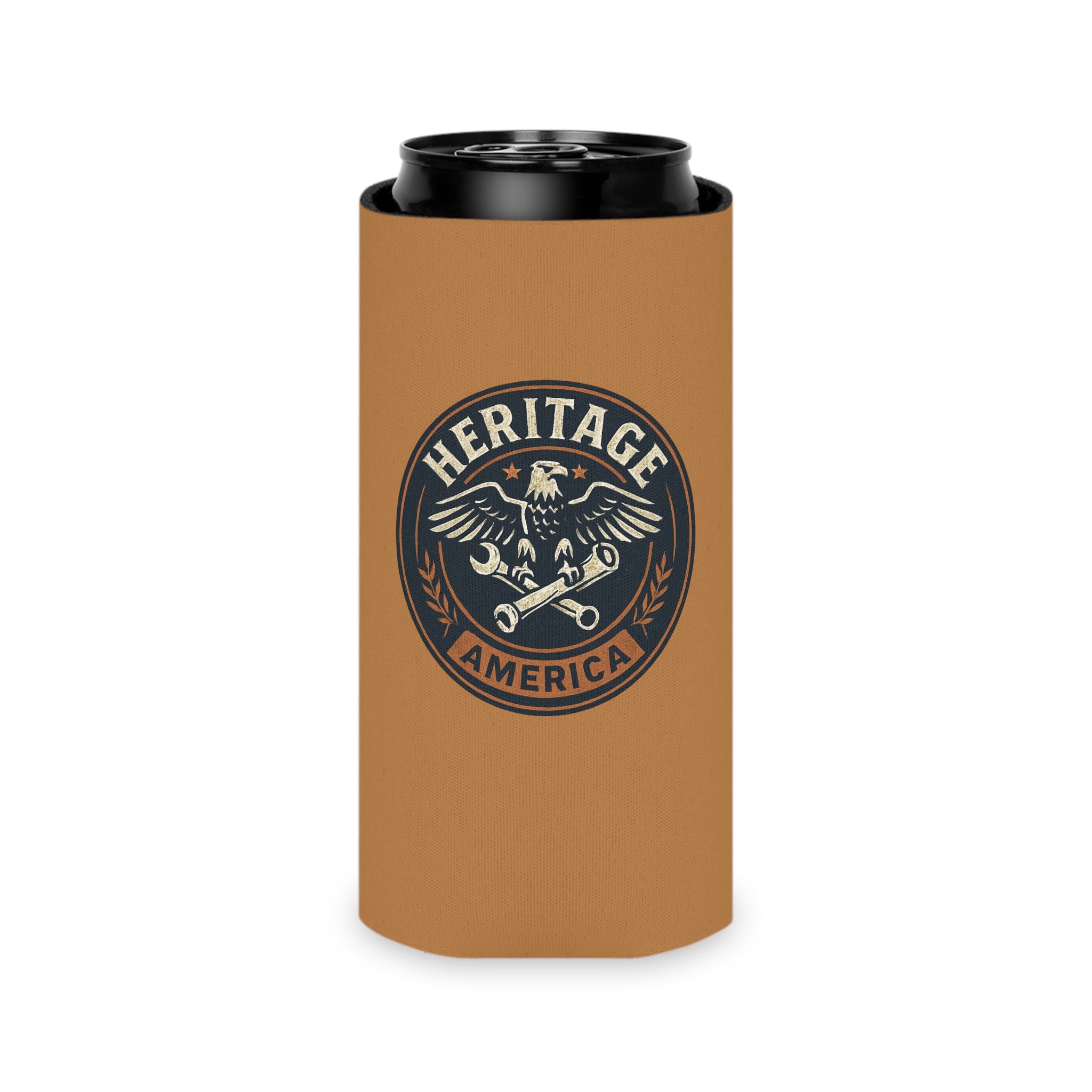 Garage Eagle Can Cooler - Light Brown