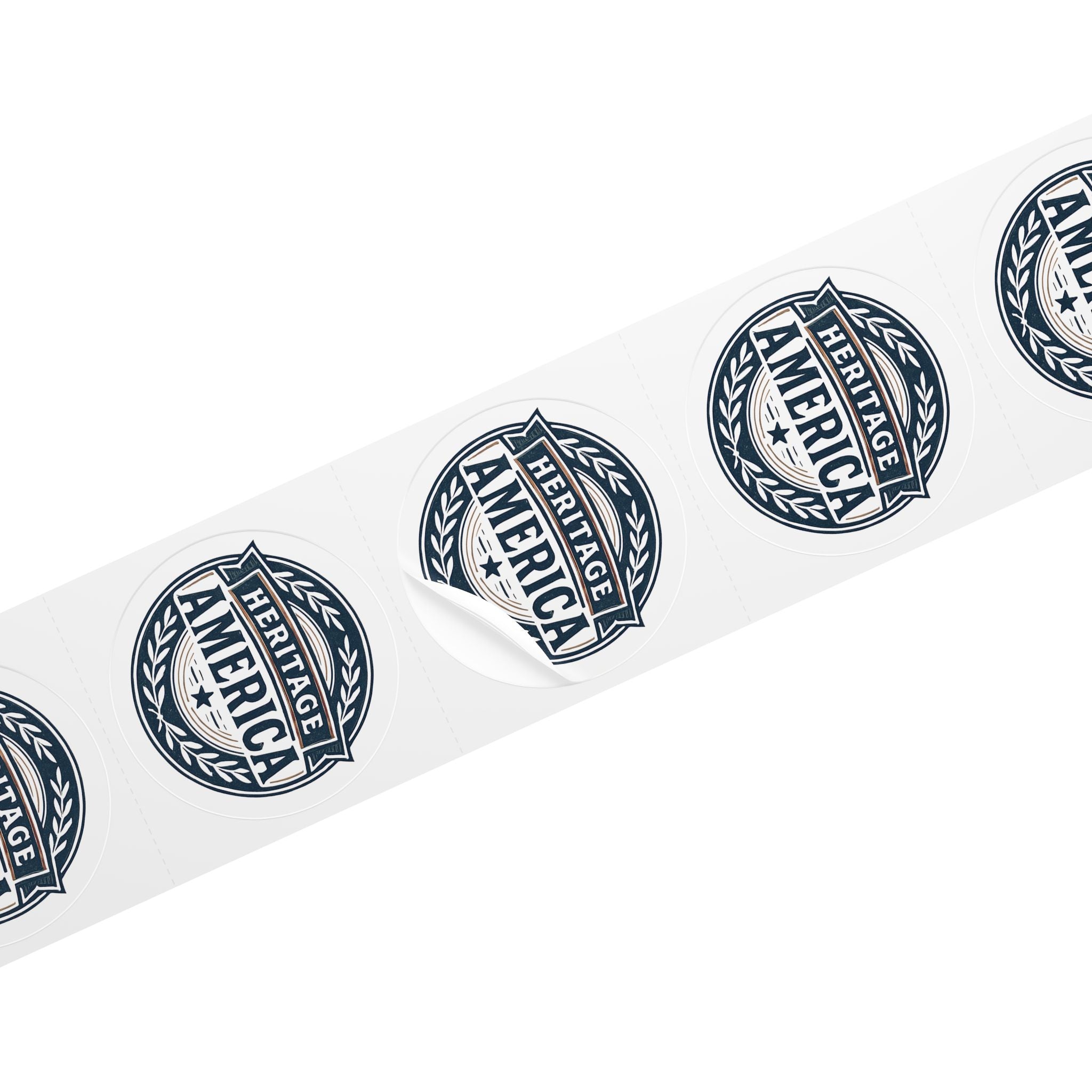 Heritage America Round Sticker Label Rolls
