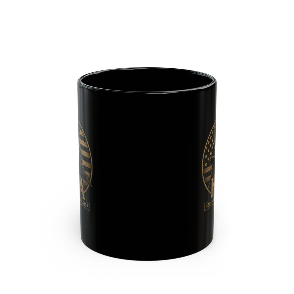 Minute Man Black Mug – Patriotic 11oz/15oz Coffee Cup