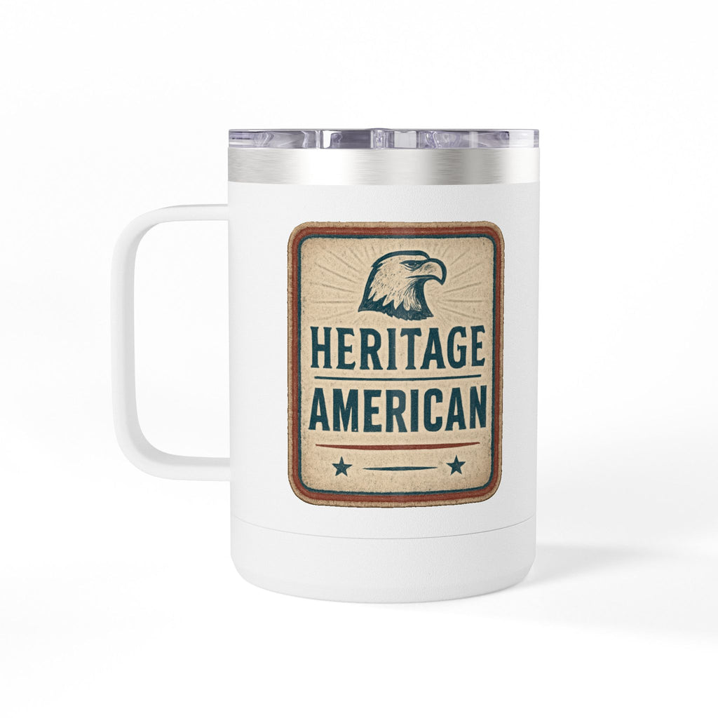 Heritage American Eagle Short Tumbler | 15oz Travel Mug