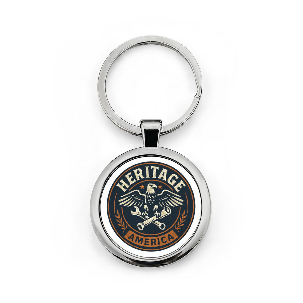 Garage Eagle Logo Stainless Steel Keychain