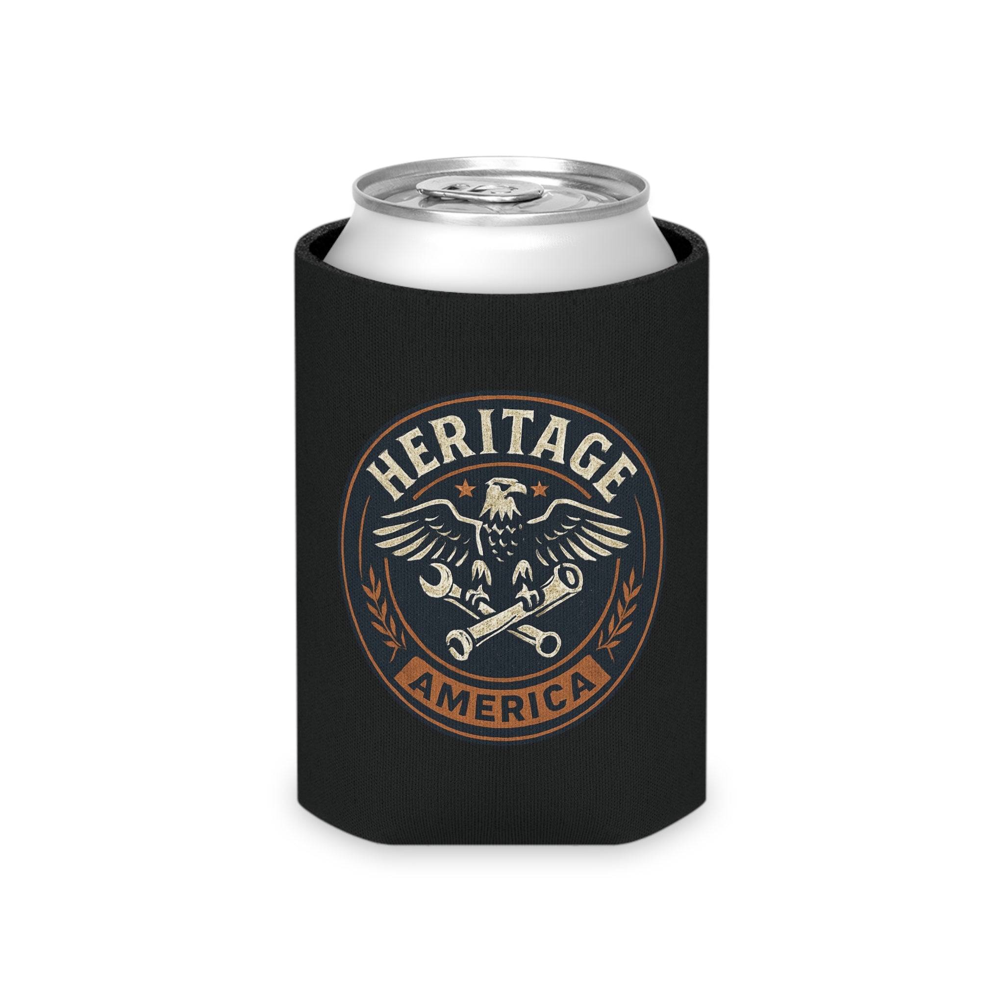 Garage Eagle Can Cooler - Black