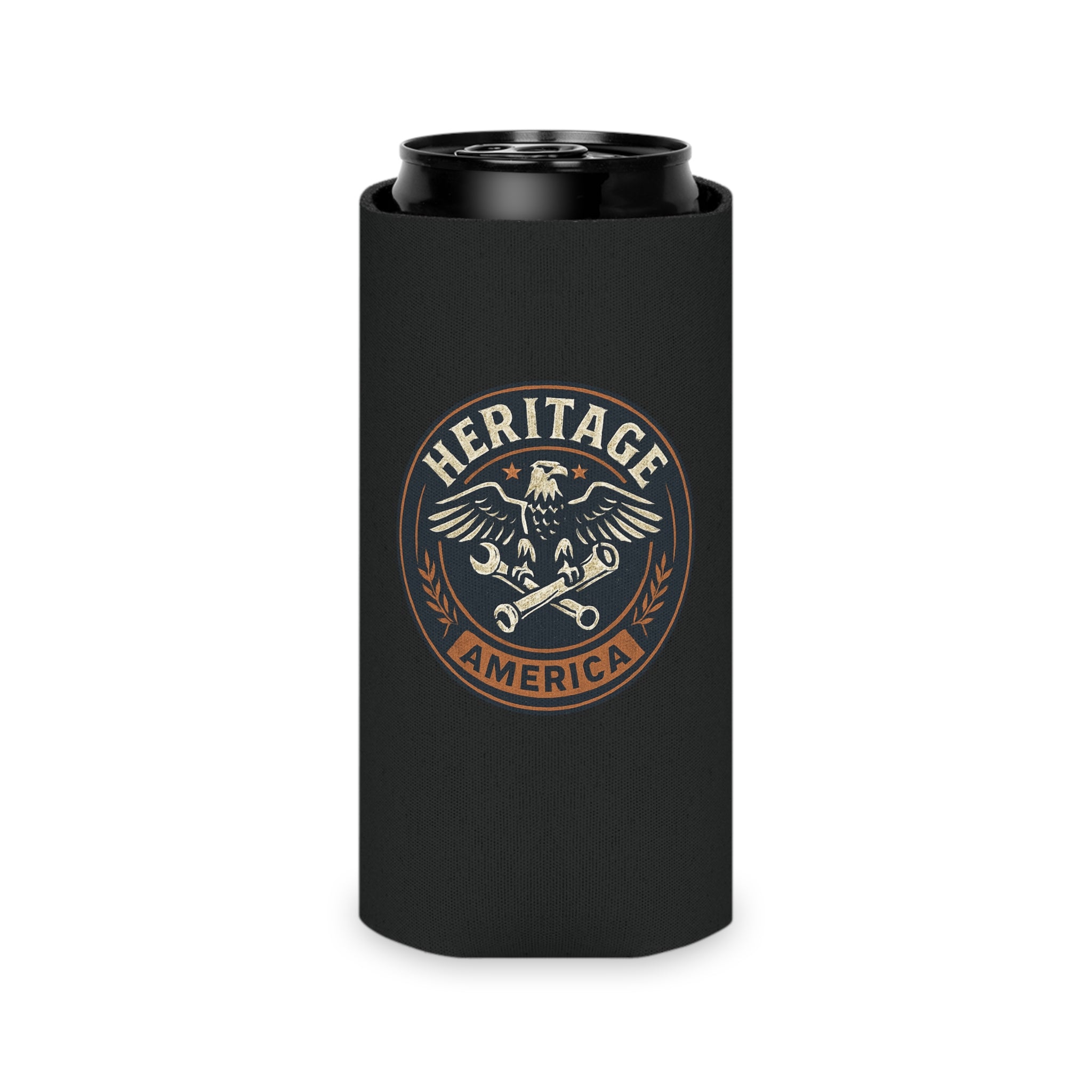 Garage Eagle Can Cooler - Black