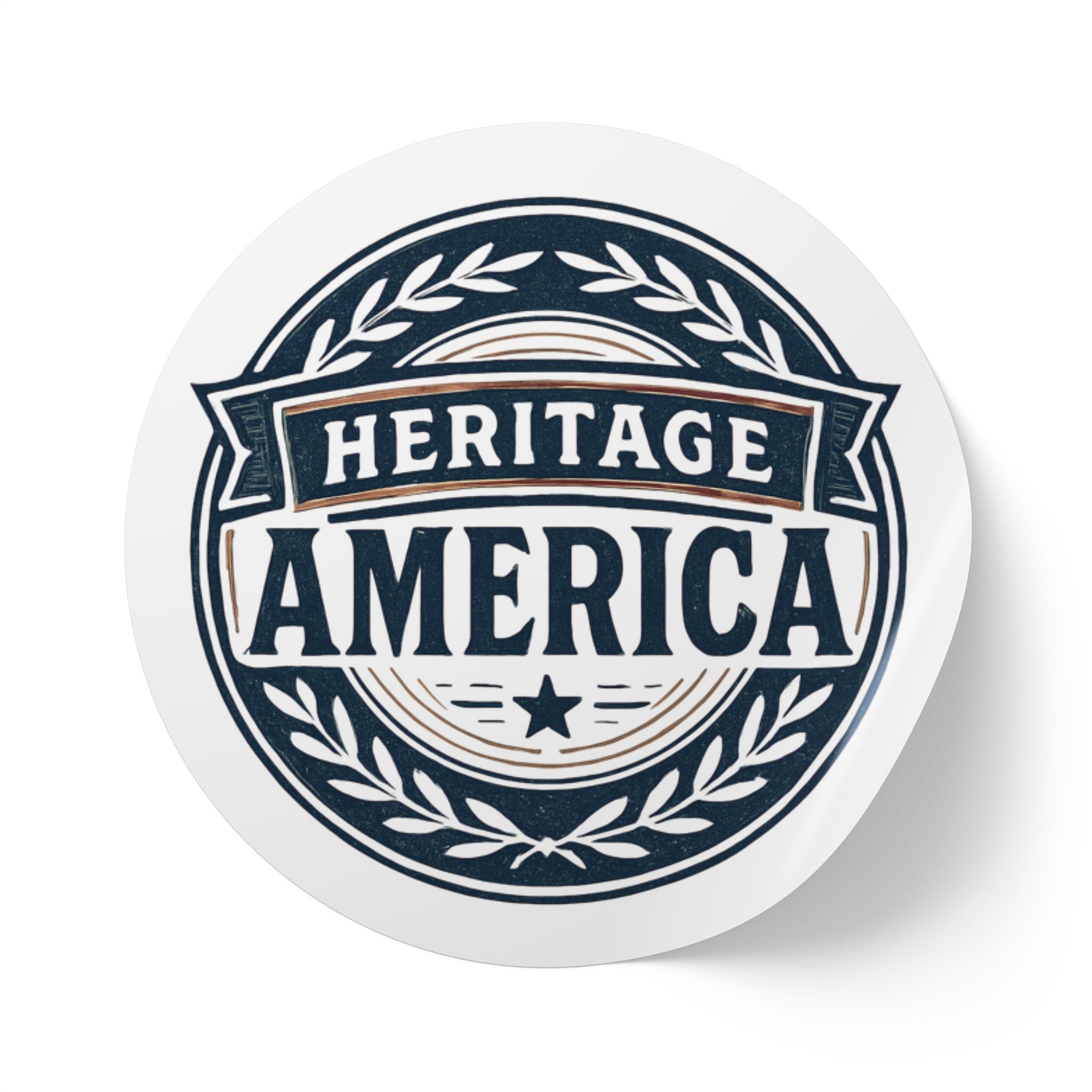 Heritage America Round Sticker Label Rolls
