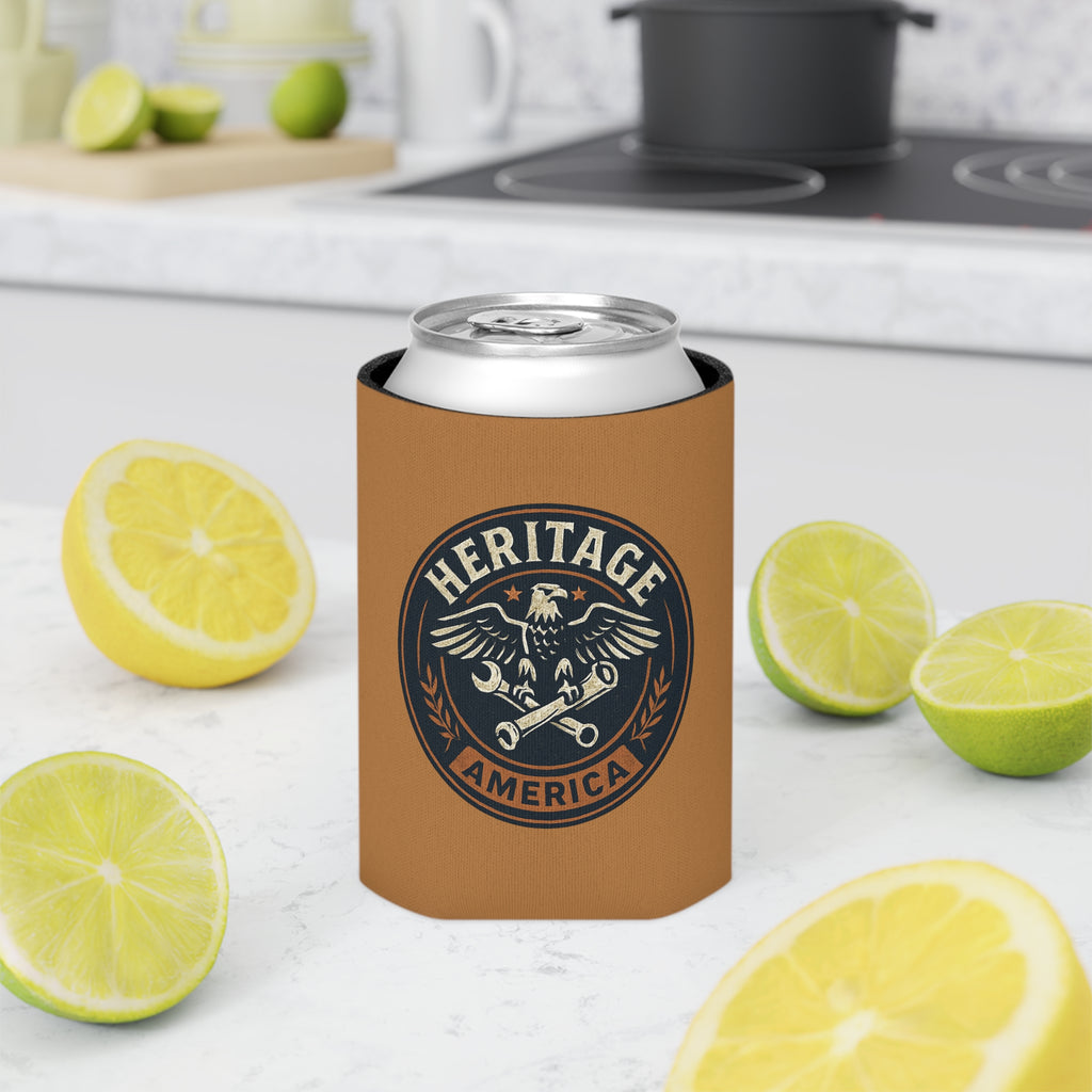 Garage Eagle Can Cooler - Light Brown