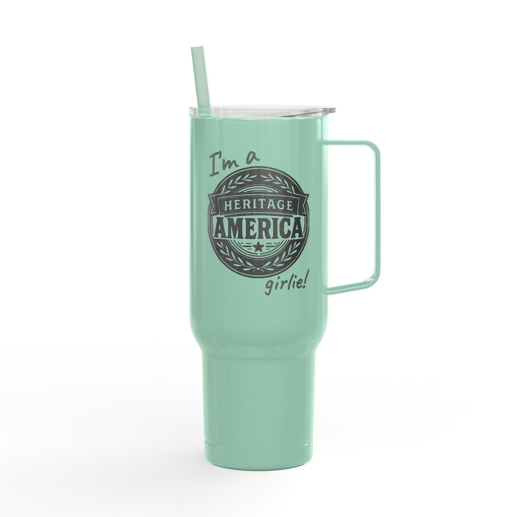 Heritage America girlie Mug | 40oz Insulated Engraved Tumbler with Lid
