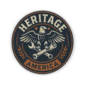 Garage Eagle Round Rug | Patriotic Americana Floor Mat