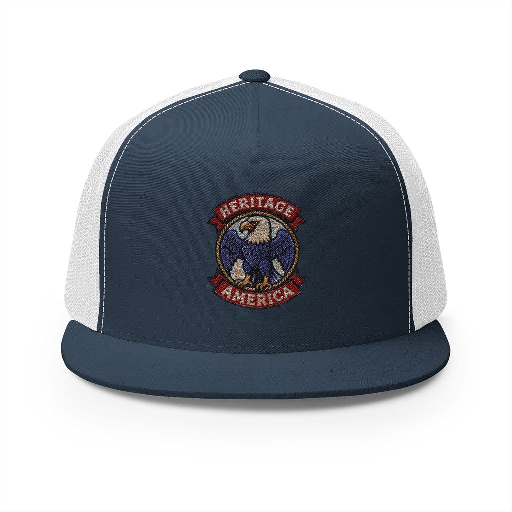 Vintage Bald Eagle Logo Trucker Caps