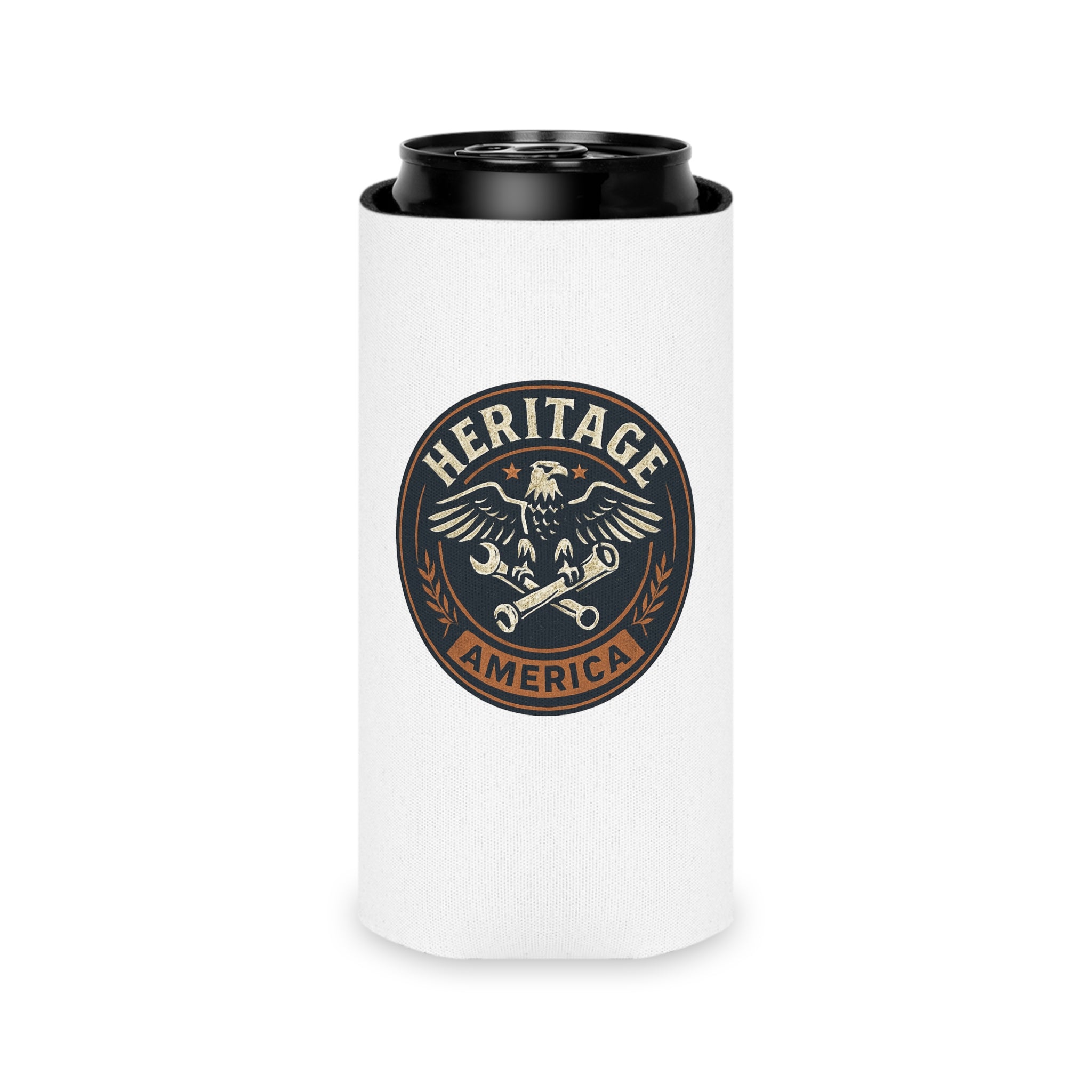 Garage Eagle Can Cooler - White