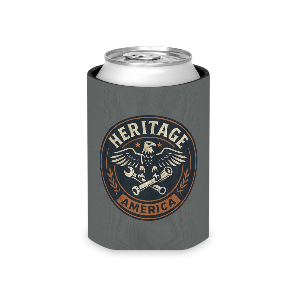 Garage Eagle Can Cooler - Gray