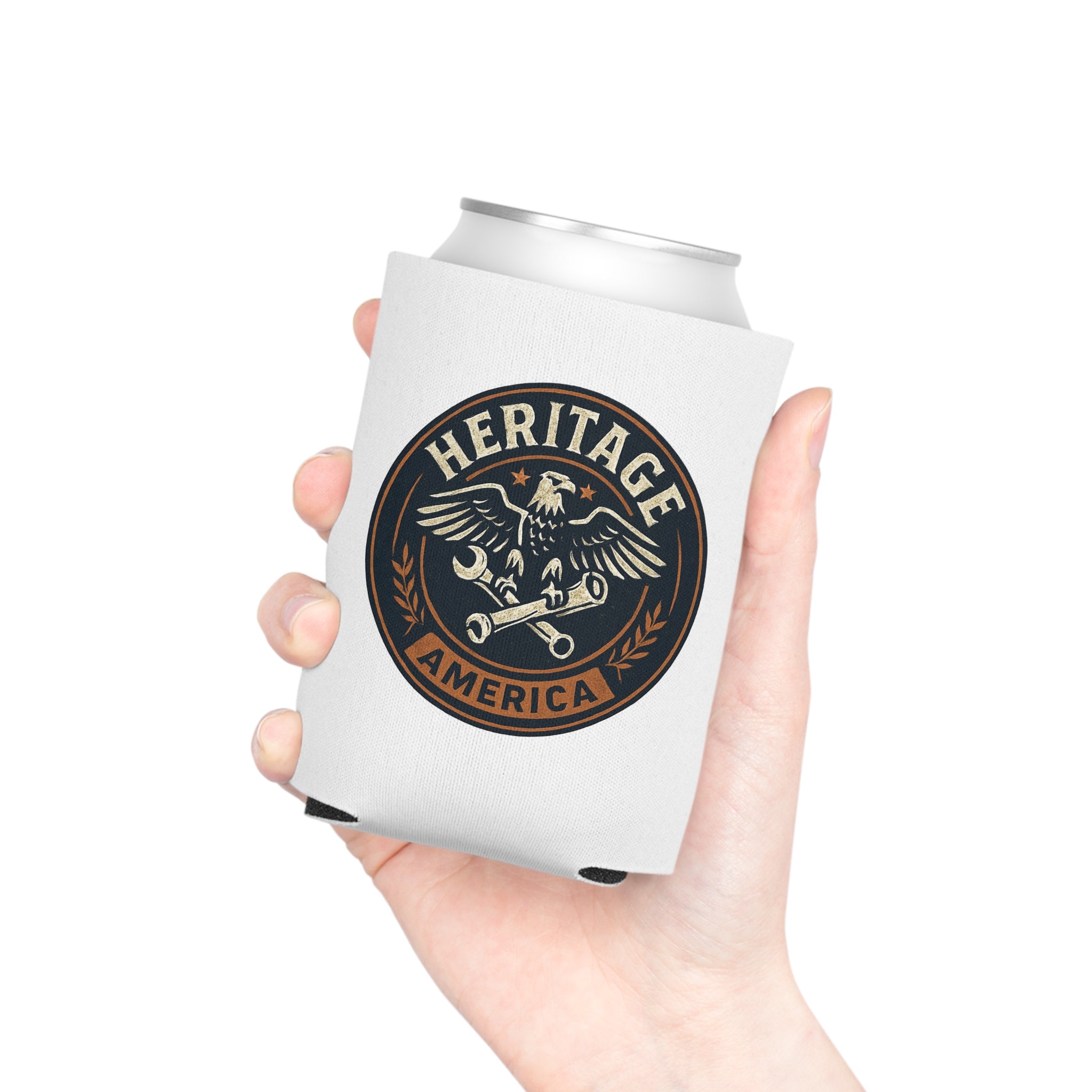 Garage Eagle Can Cooler - White