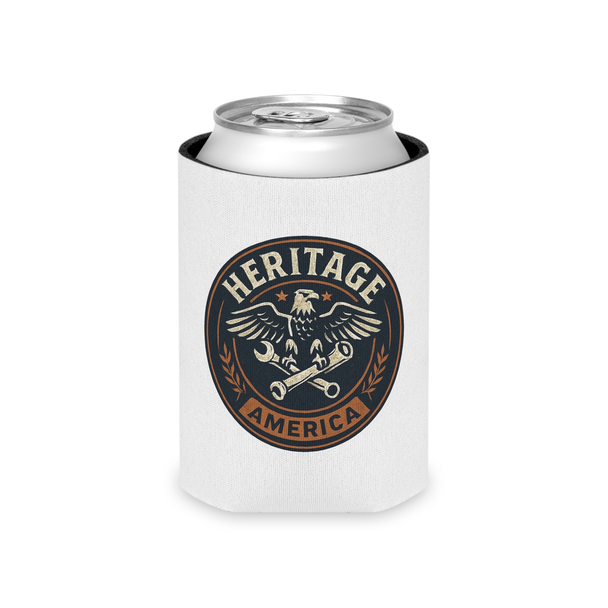 Garage Eagle Can Cooler - White
