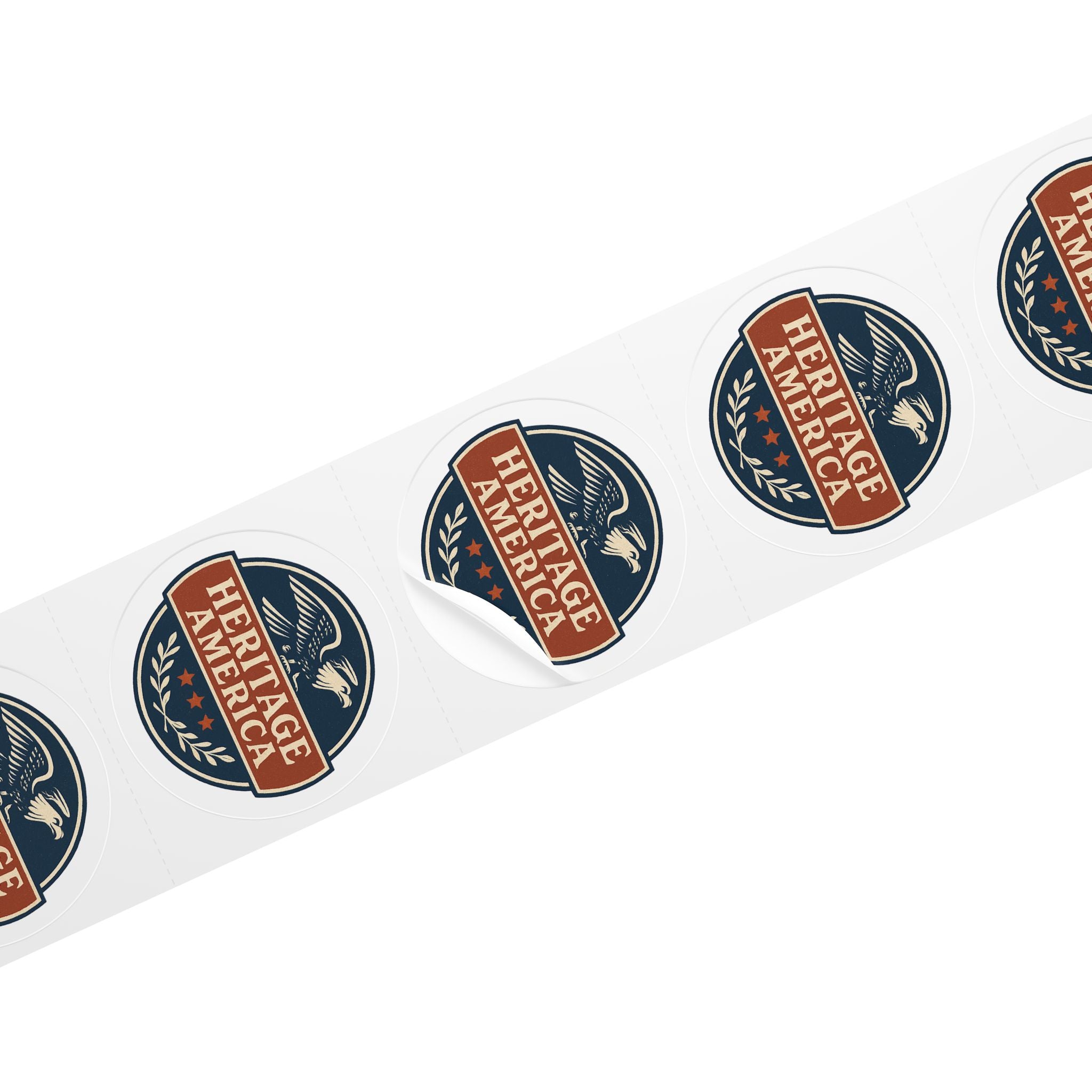 Original Logo Round Sticker Label Rolls
