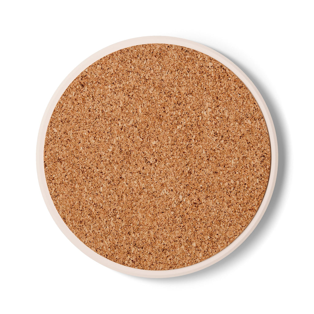 Heritage America White Ceramic Coaster