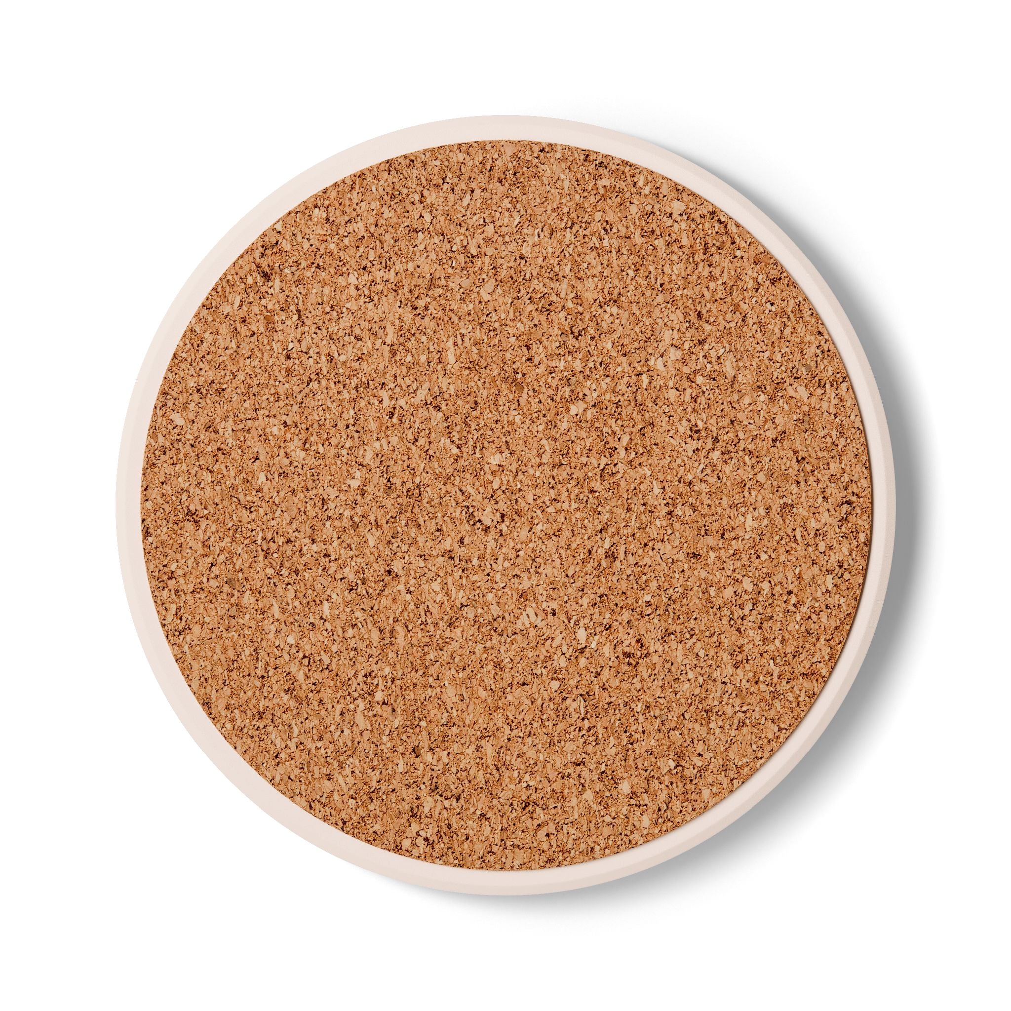 Heritage America White Ceramic Coaster