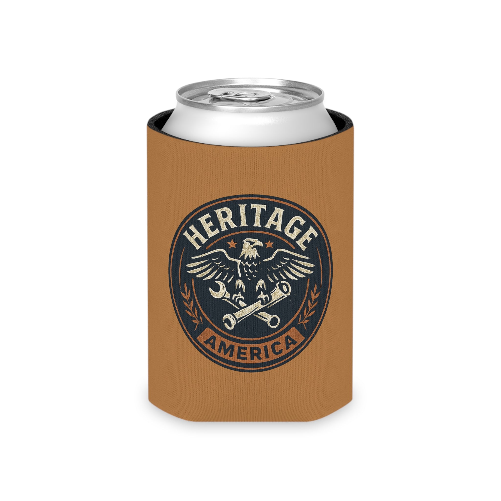 Garage Eagle Can Cooler - Light Brown
