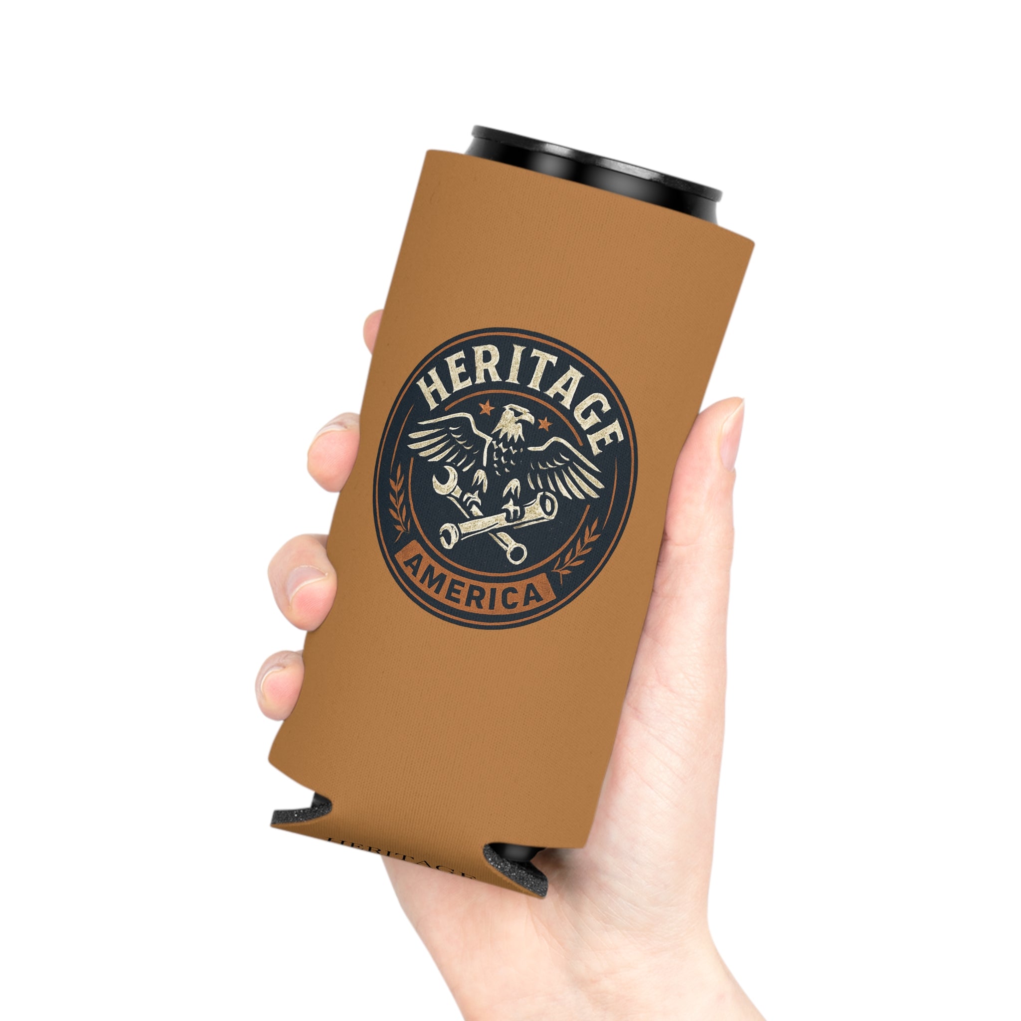 Garage Eagle Can Cooler - Light Brown