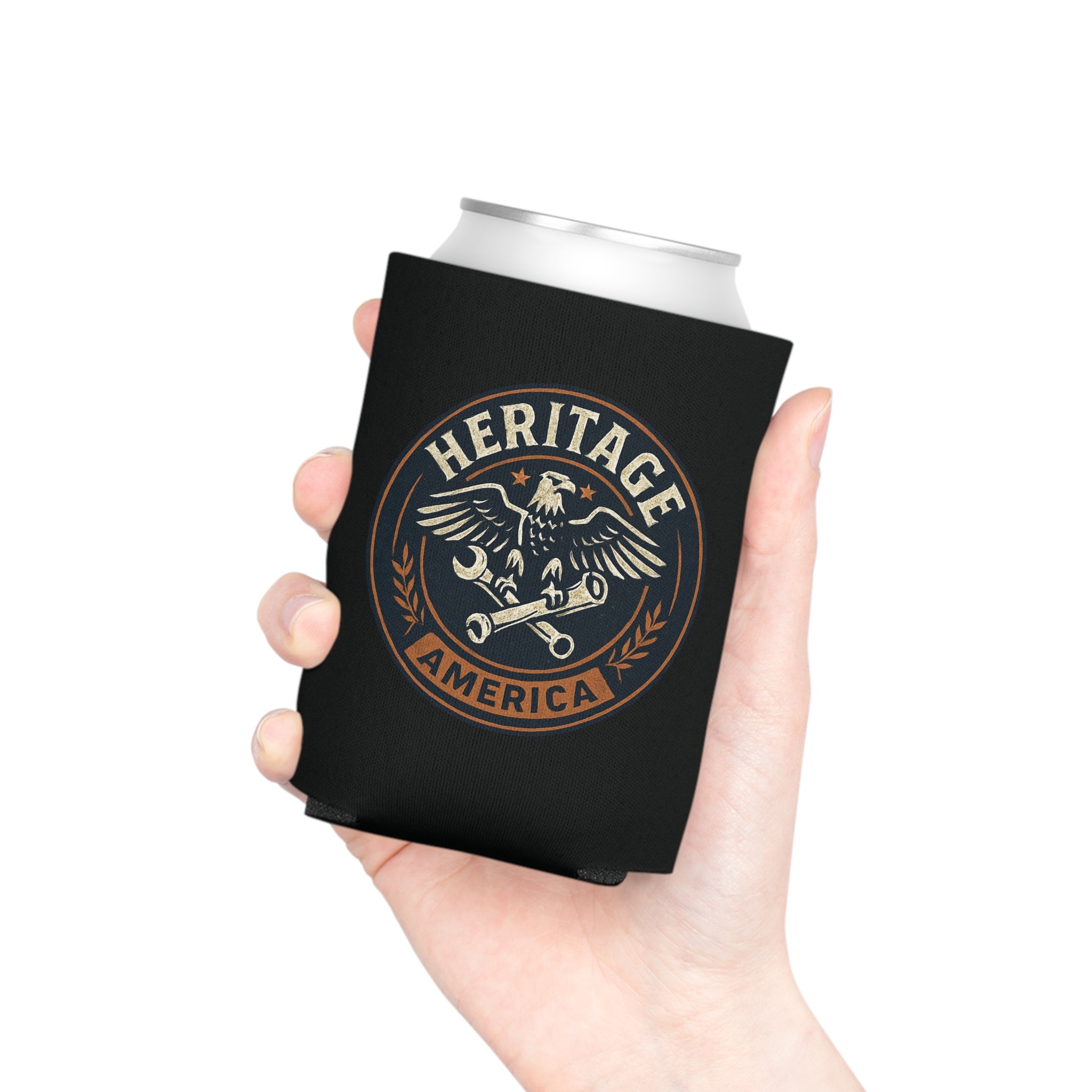 Garage Eagle Can Cooler - Black
