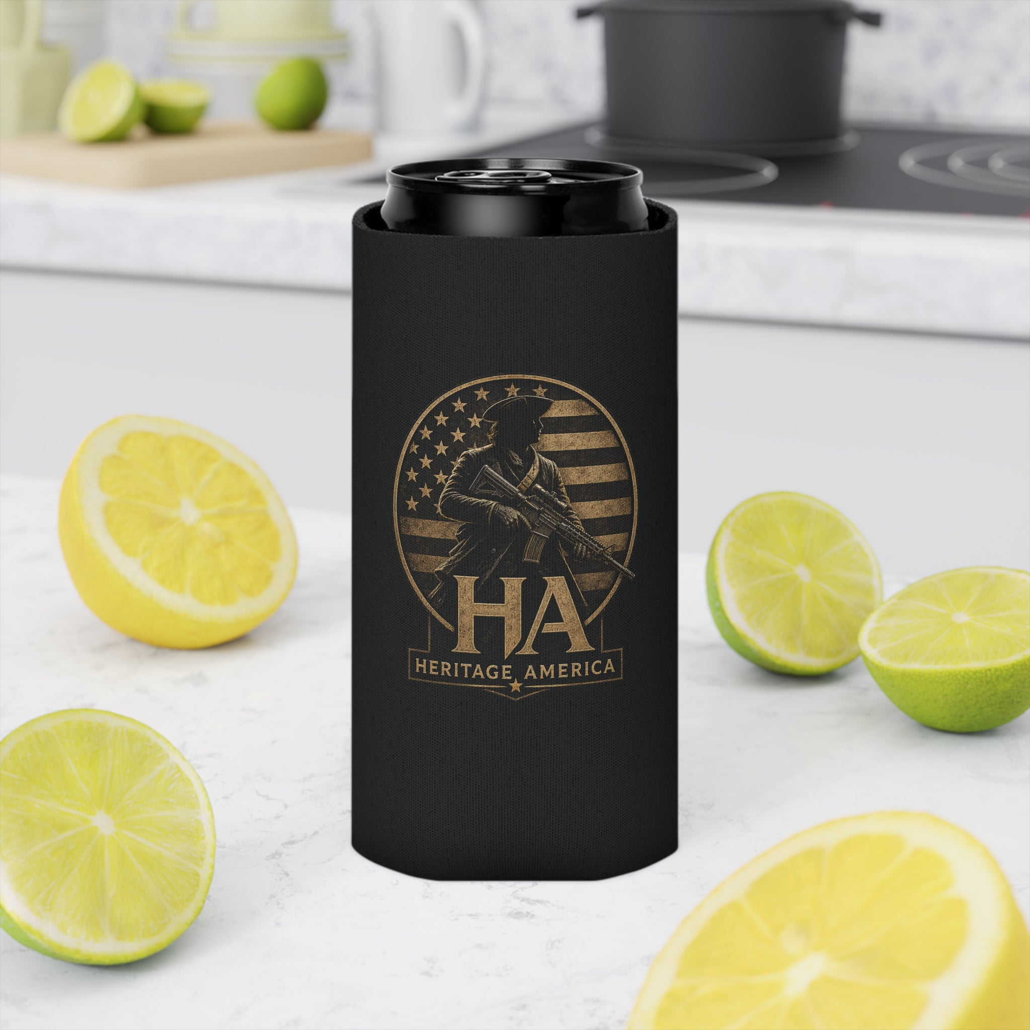 Heritage America Minute Man Can Cooler | Patriotic