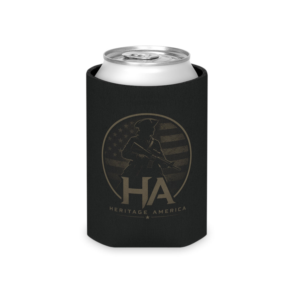 Heritage America Eagle Wrenches Can Cooler | Patriotic Vintage Badge
