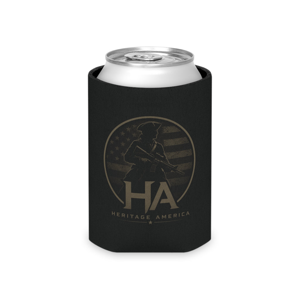 Heritage America Eagle Wrenches Can Cooler | Patriotic Vintage Badge