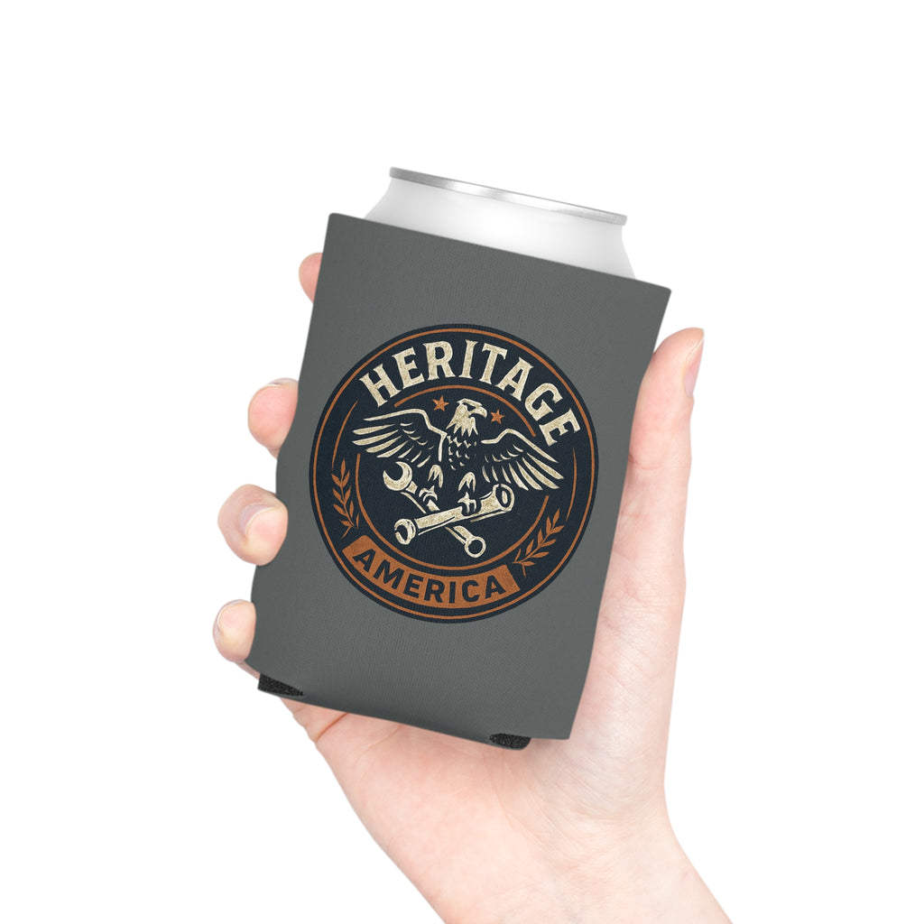 Garage Eagle Can Cooler - Gray