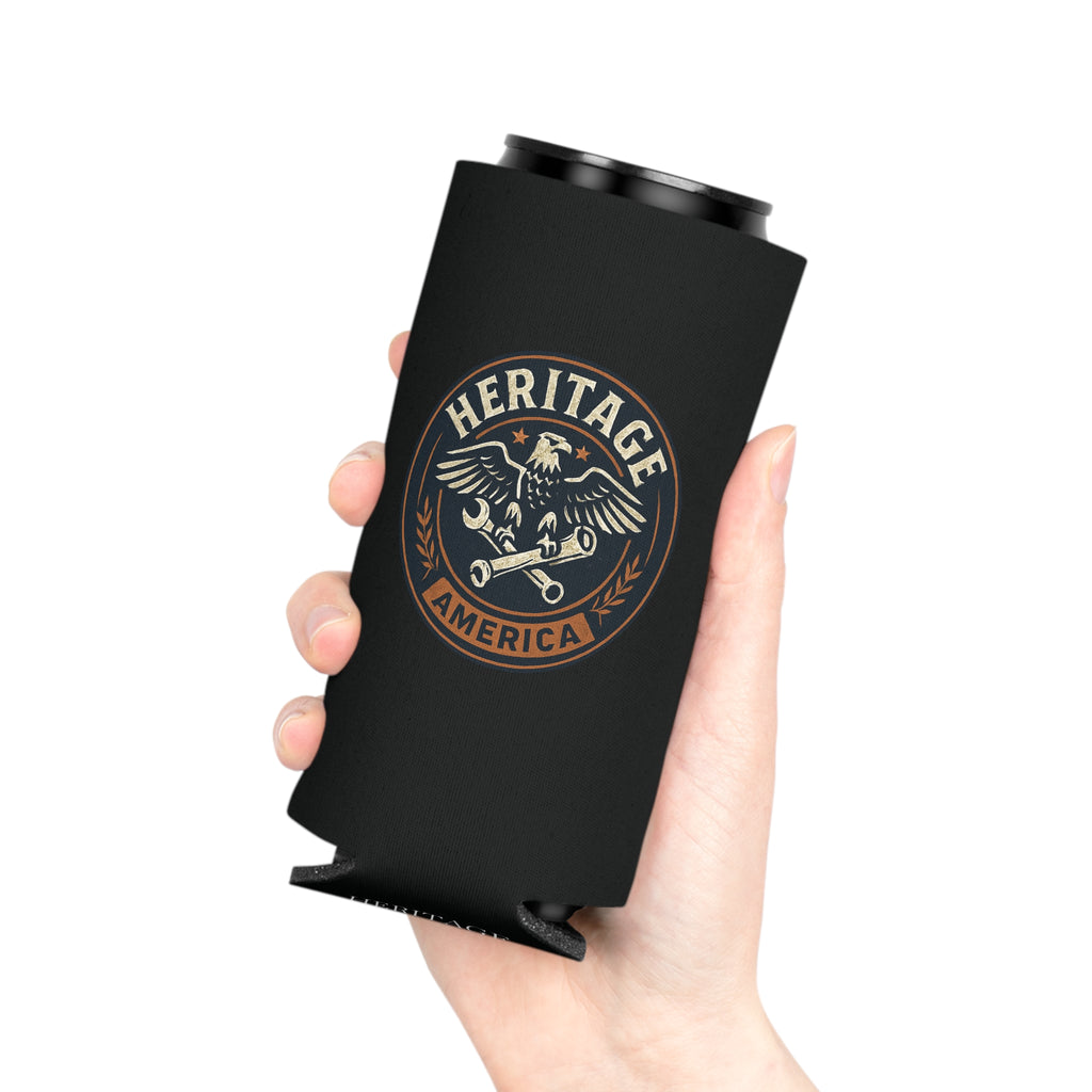 Garage Eagle Can Cooler - Black