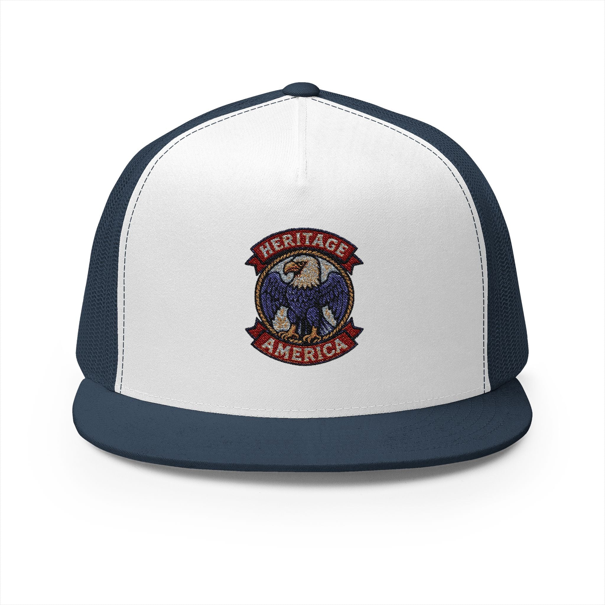 Vintage Bald Eagle Logo Trucker Caps