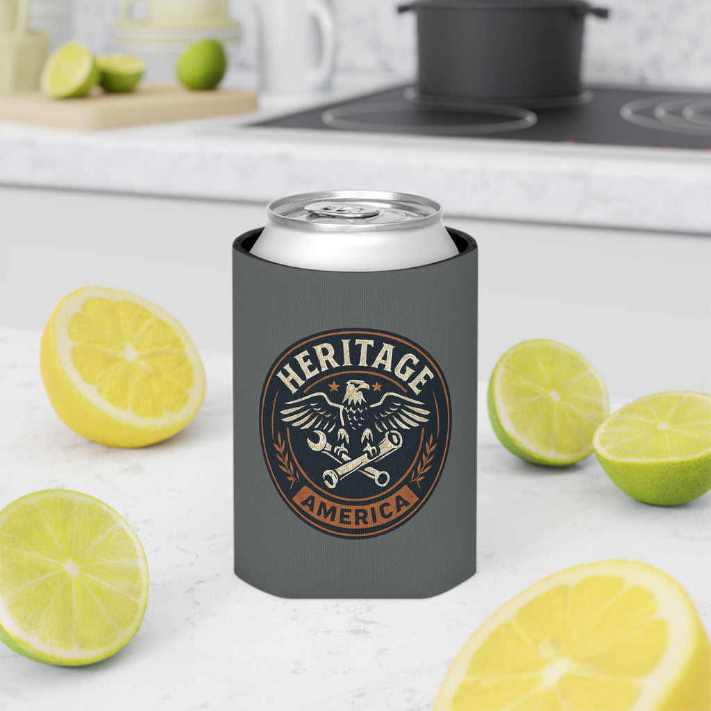 Garage Eagle Can Cooler - Gray