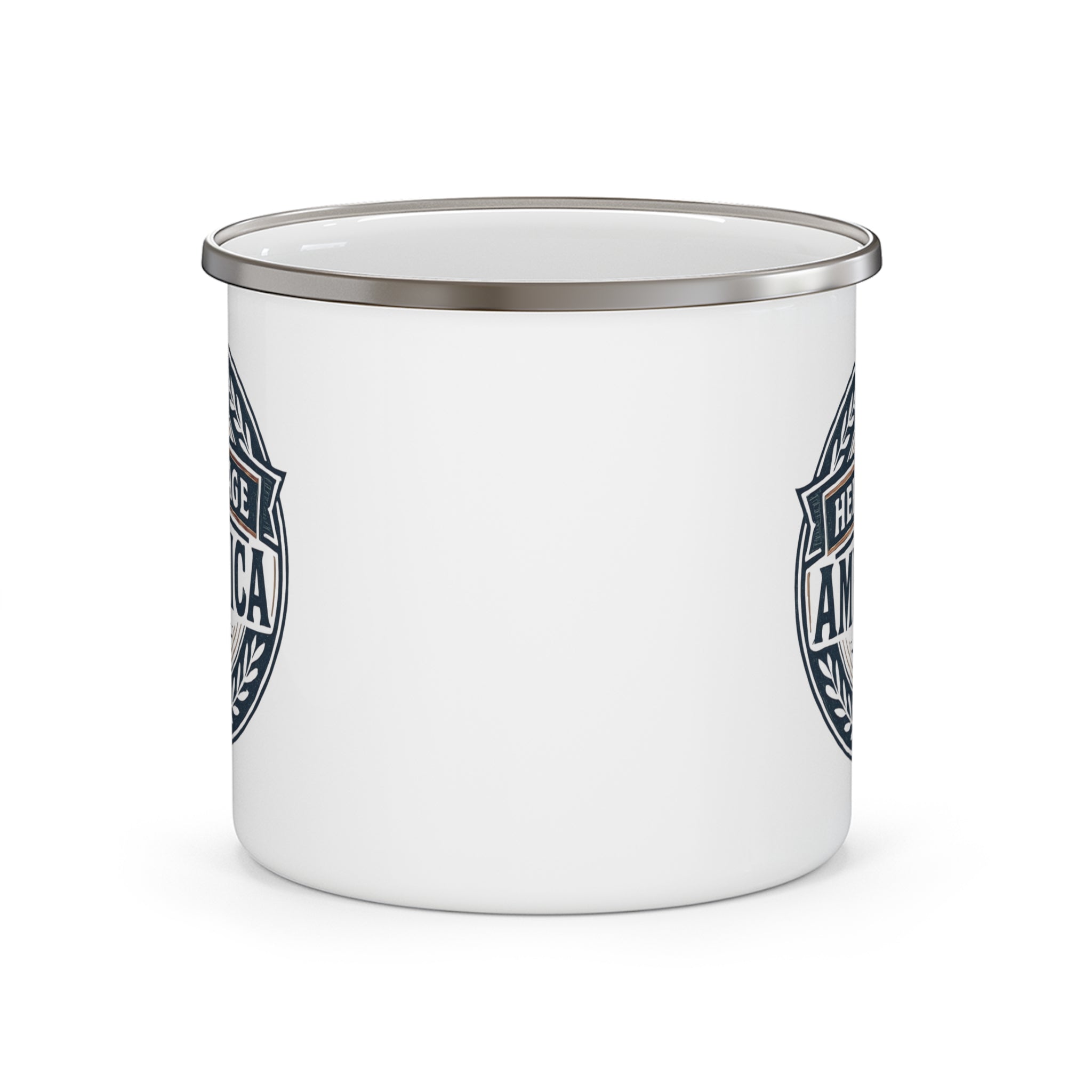 Heritage America Logo Enamel Camping Mug