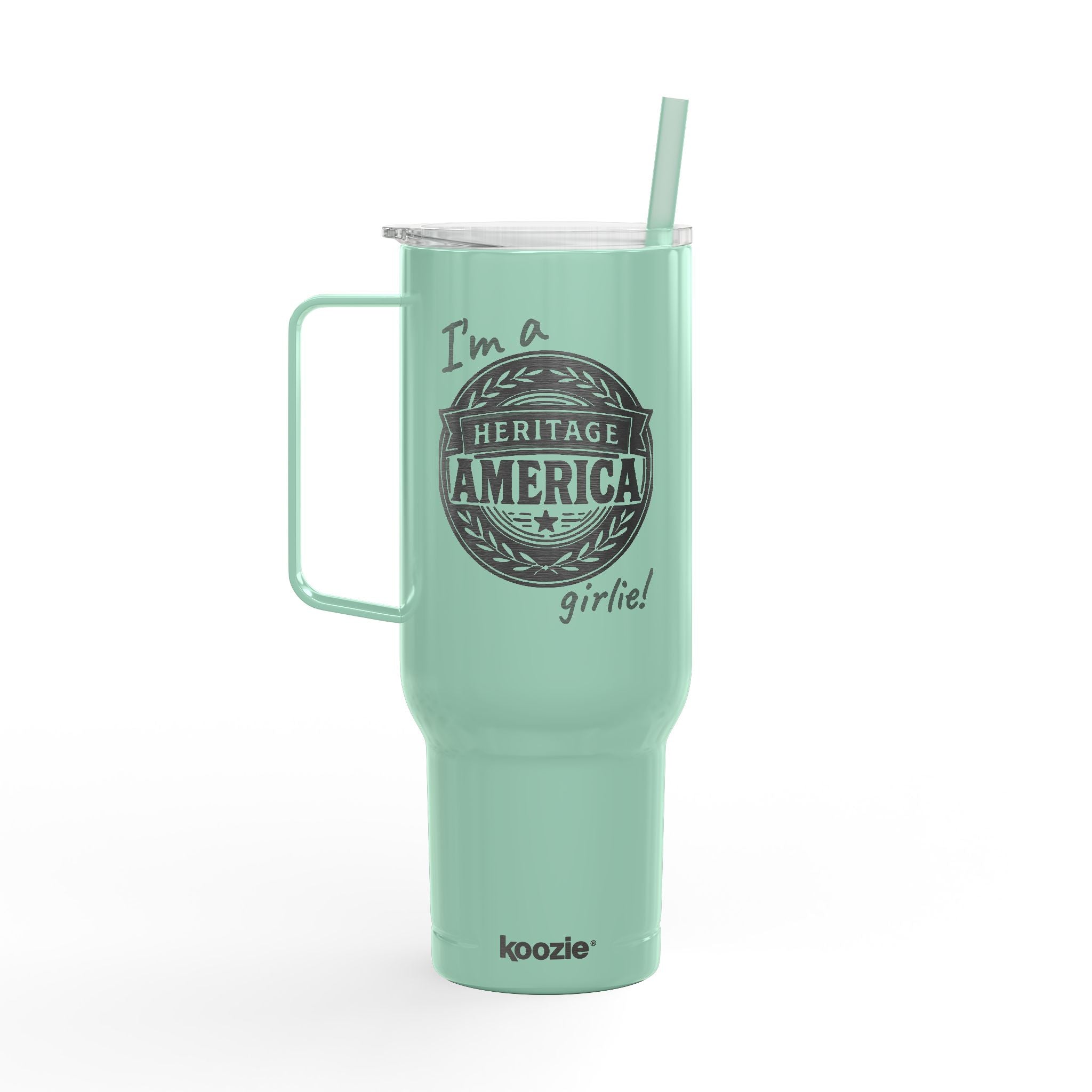 Heritage America girlie Mug | 40oz Insulated Engraved Tumbler with Lid