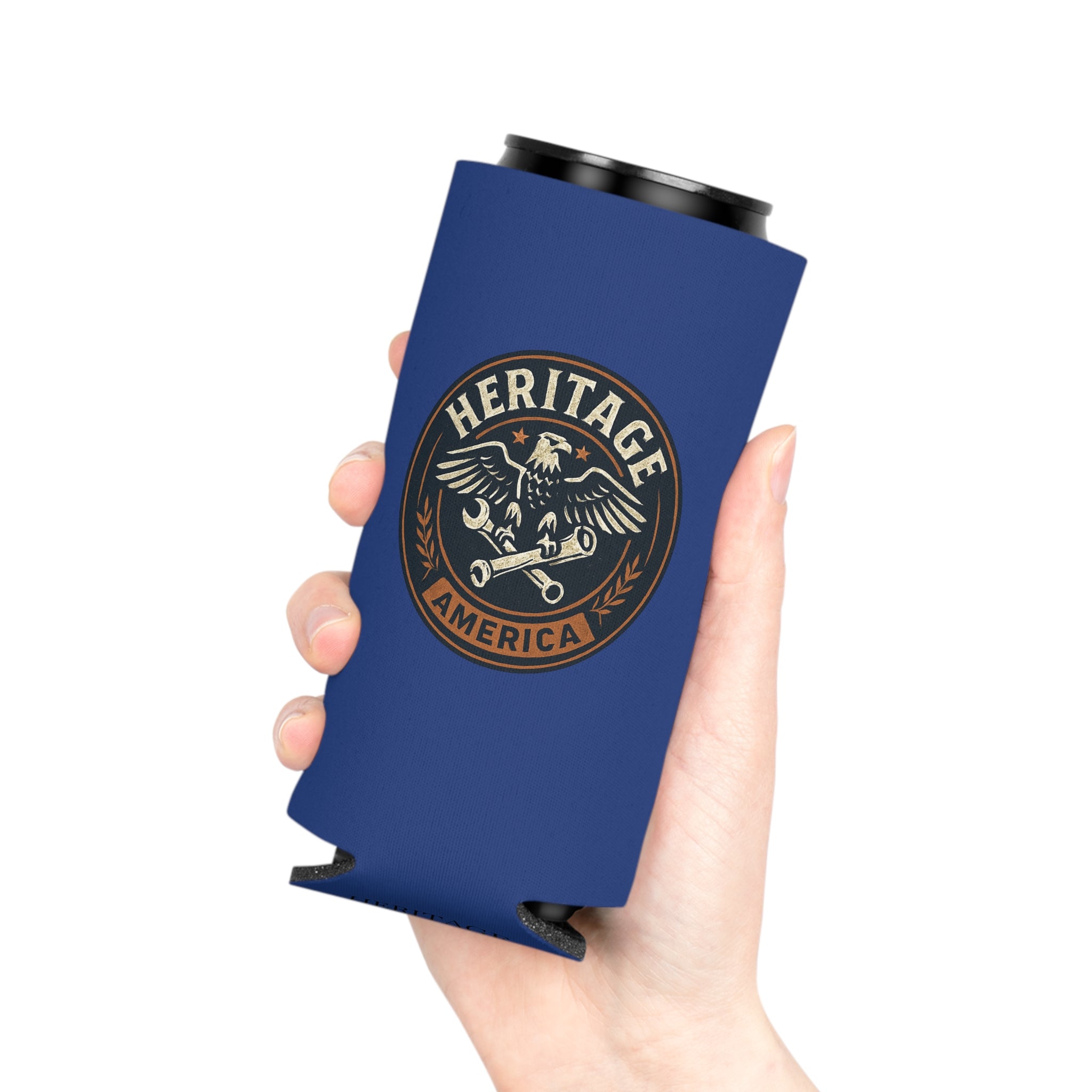 Garage Eagle Can Cooler - Blue