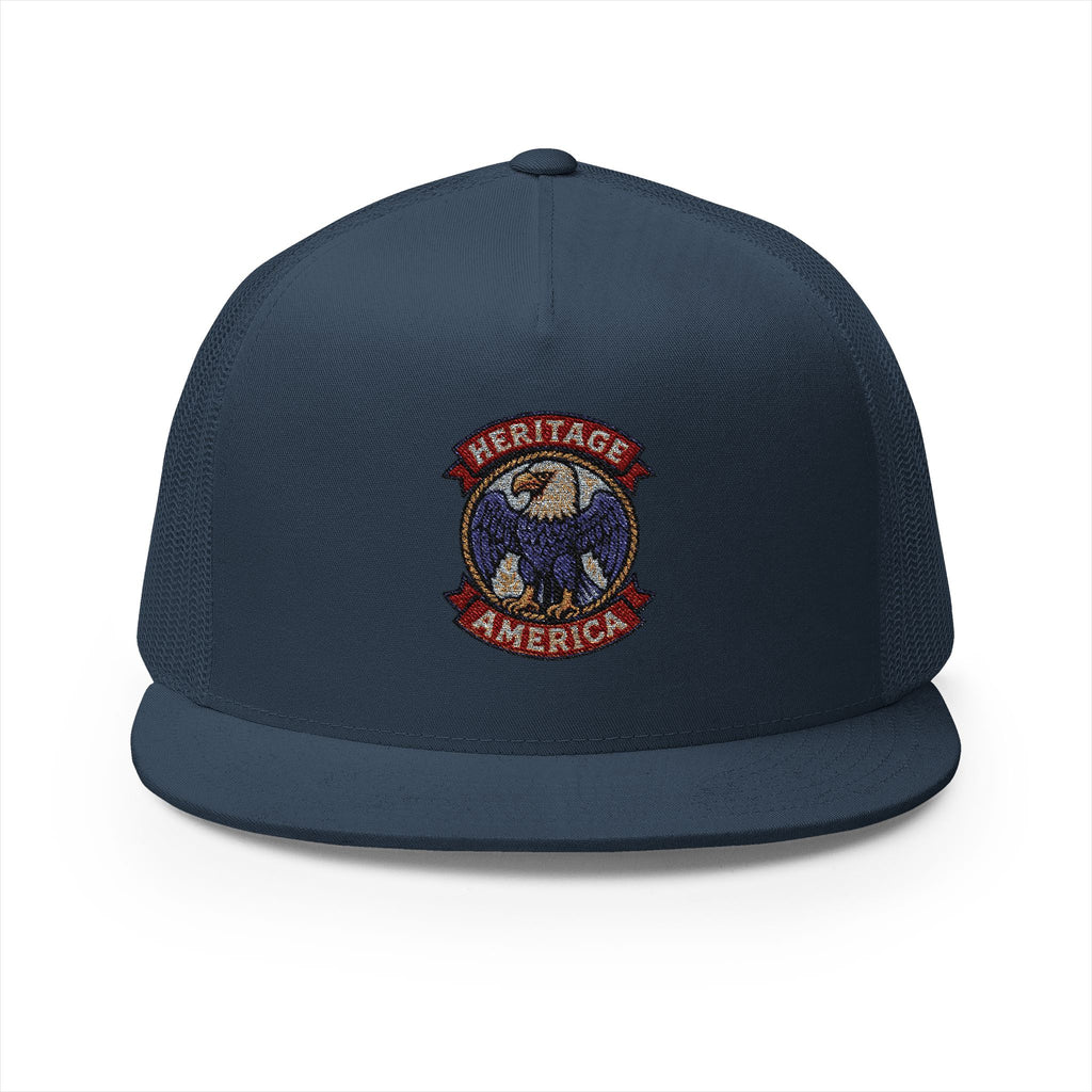 Vintage Bald Eagle Logo Trucker Caps