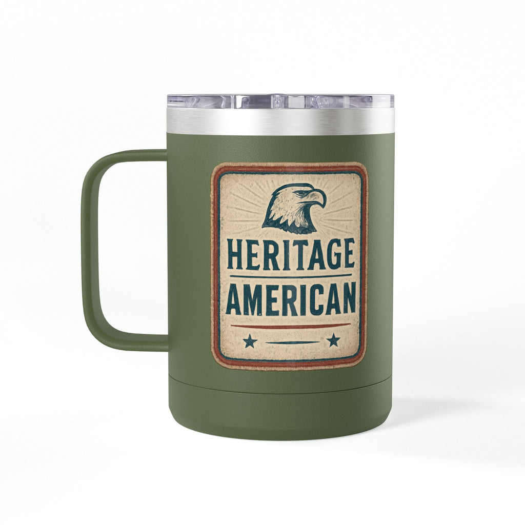 Heritage American Eagle Short Tumbler | 15oz Travel Mug