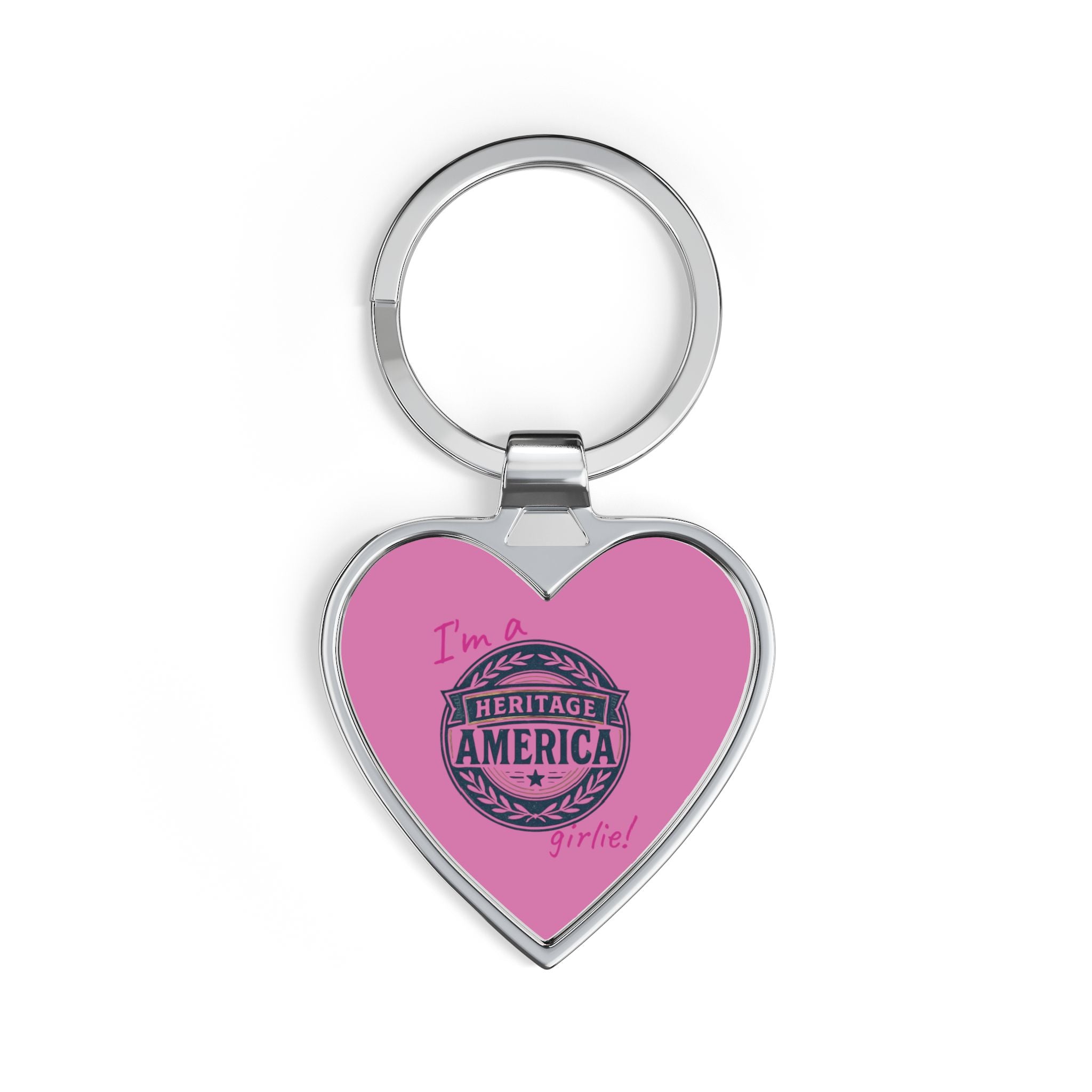 Heritage America Girlie Heart Keychain