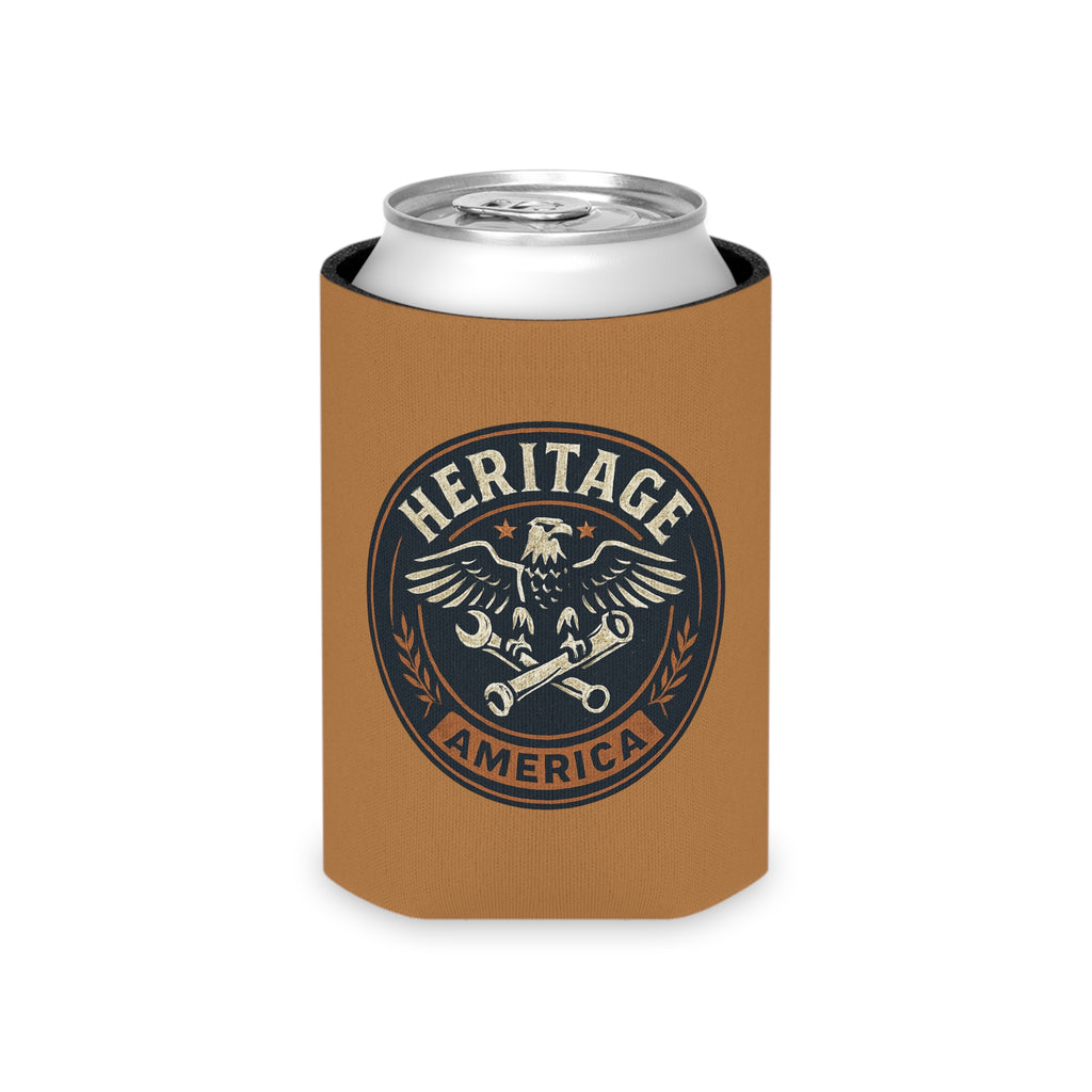 Garage Eagle Can Cooler - Light Brown