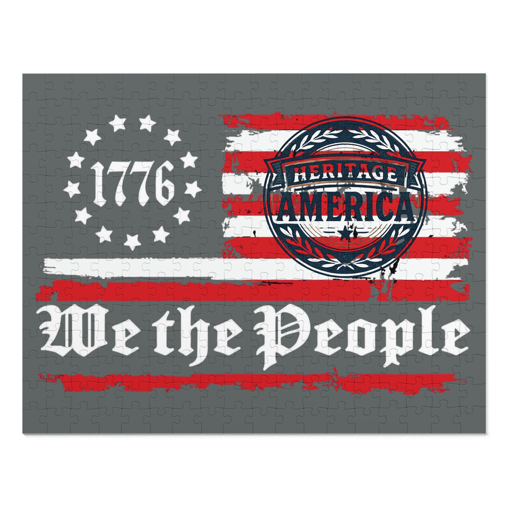 We the People Flag and Heritage America Logo Puzzle