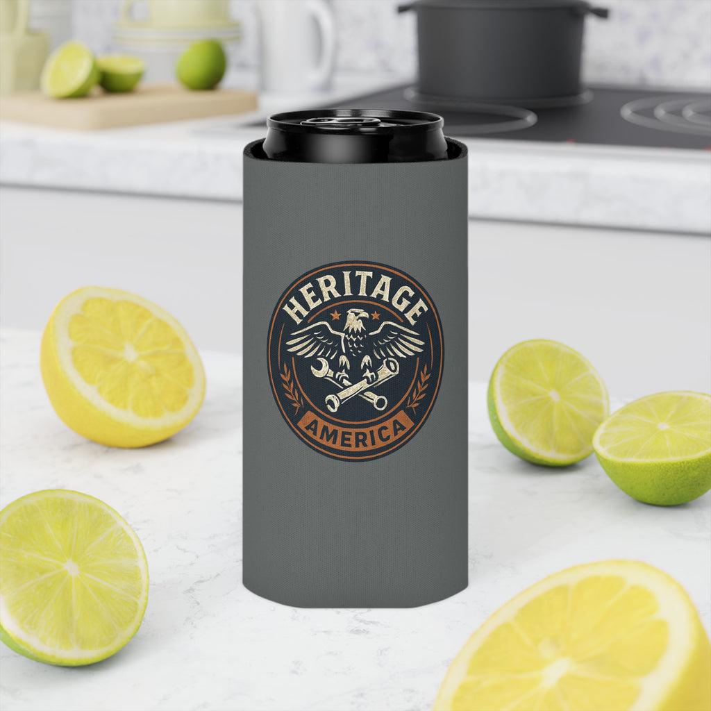Garage Eagle Can Cooler - Gray